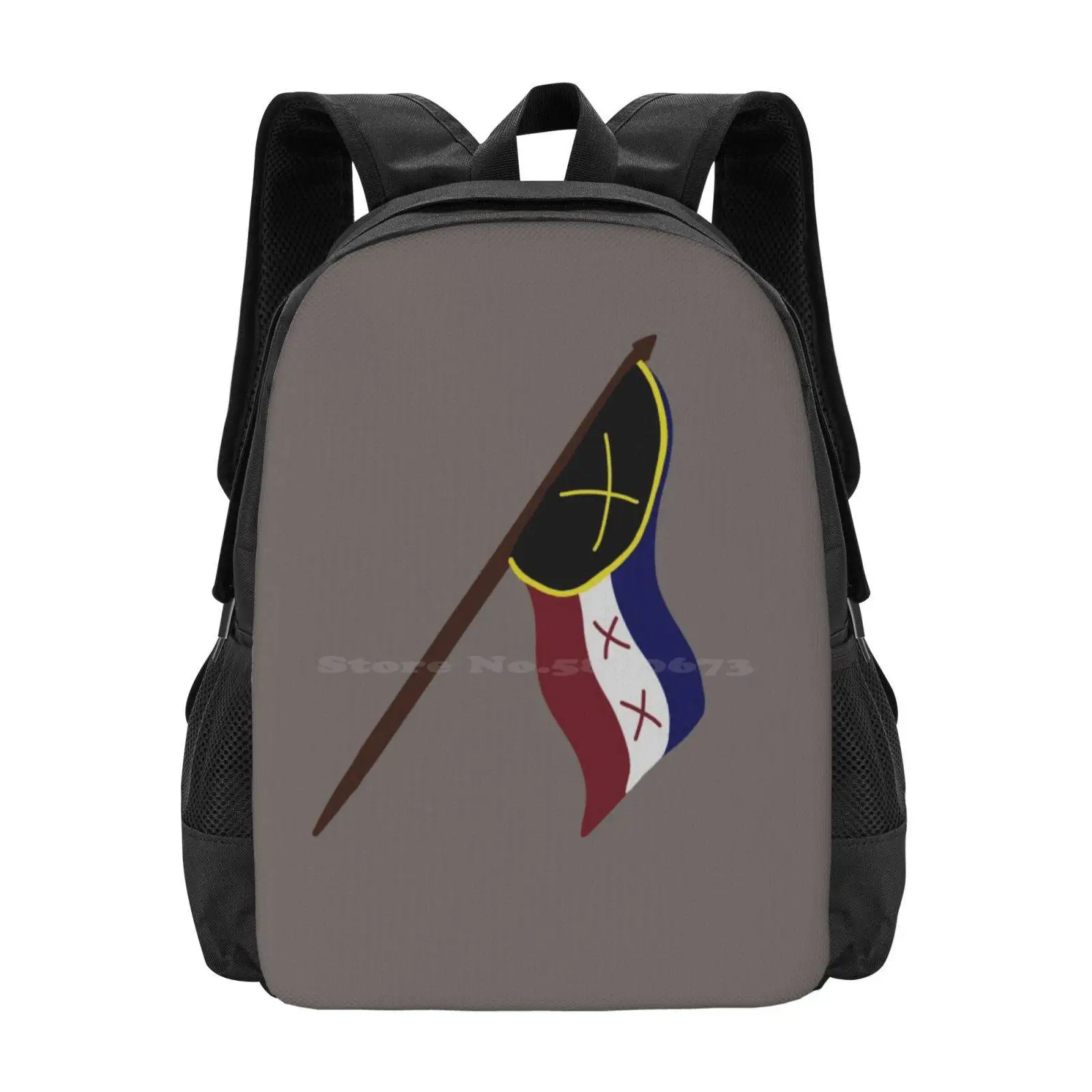 L'Manburg Flag Bag Backpack For Men Women Girls Teenage Dreamsmp Dream Smp Mcyt Wilbursoot Wilbur Soot Tubbo Lmanburg Flag