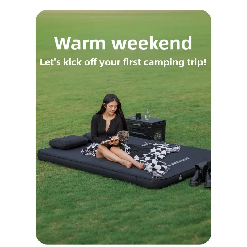 Automatic Inflatable Pump Outdoor Camping Foldable Portable Mattress Air Bed Tent Hiking Mat Built-in Lightweight