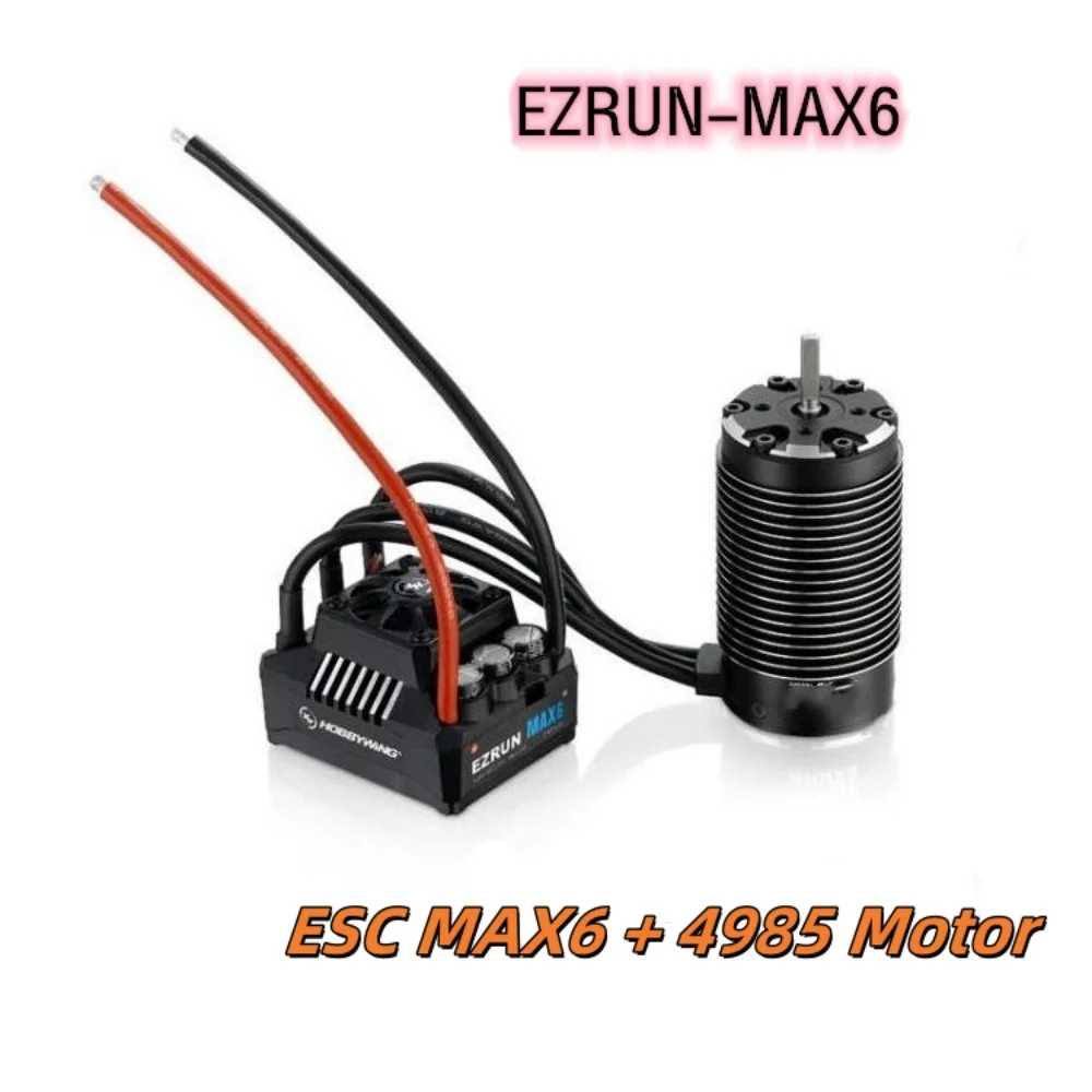 

Hobbywing RC Power System Combo EzRUN-4985SL Brushless Motor and Waterproof EzRUN-MAX6 160A 3-8S Lipo ESC for 1/6 Car