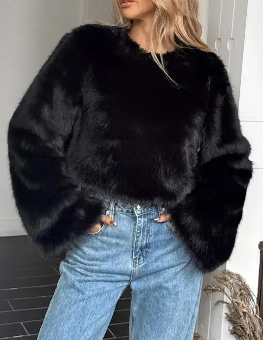 

Осень/зима 2022, новый женский модный свитер с длинными рукавами для отдыха и отдыха, женская одежда