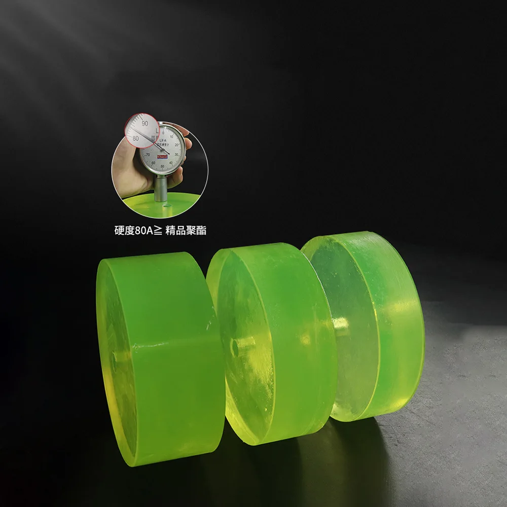

PU Polyurethane Round Sheet OD 20mm-220mm Thick 30/40/50mm Elastic Rubber Board Oil Wear Resistant Damping Plate Sealing Gasket