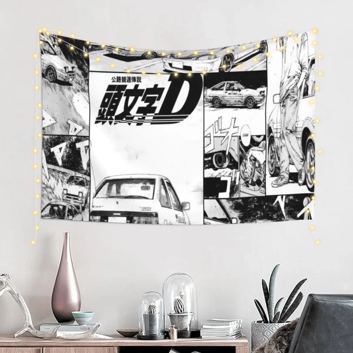 Initial D Tapestry Bedroom Organization And Decoration Carpet Wall Bedroom Decorations Tapestry