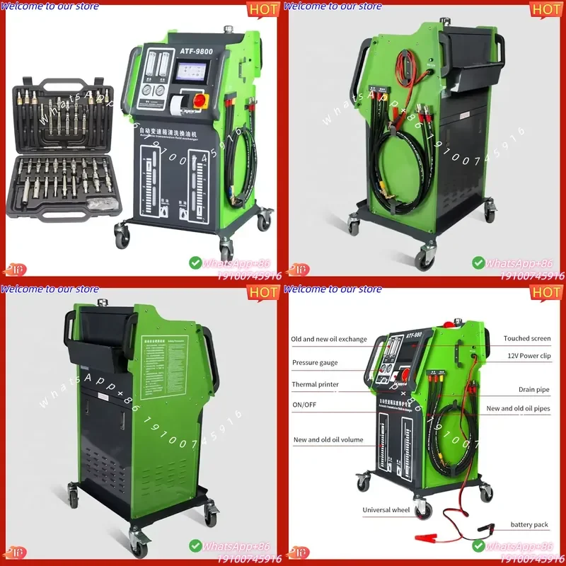 2026 ATF-9800 Automatic Transmission Fluid Exchange & Flush Machine Built-In Data & Printer for Service Record Keeping