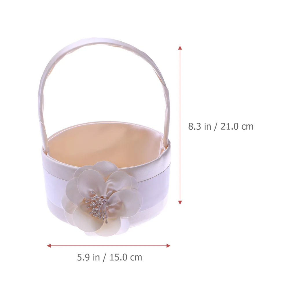 

Wedding Flower Basket H made Decorative Gifts Romantic Floral Boxes Arrangements Storage Anniversary Engagement Proposal Party