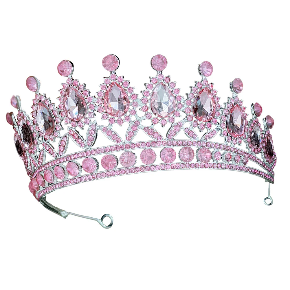 Prom Tiara Miss Wedding Decor Round Crown Zinc Alloy Homecoming for Women Headbands