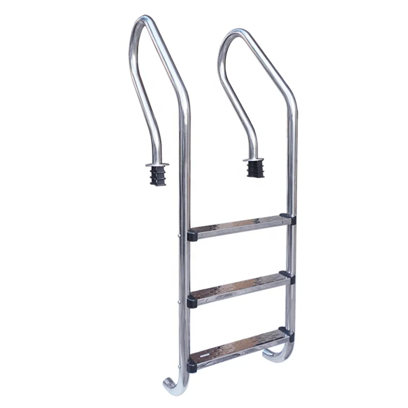 2026 أسعار المصنع بالجملة خطوات مخصصة قابلة للطي الفولاذ المقاوم للصدأ 304 الدرج درابزين سلم حمام سباحة #3