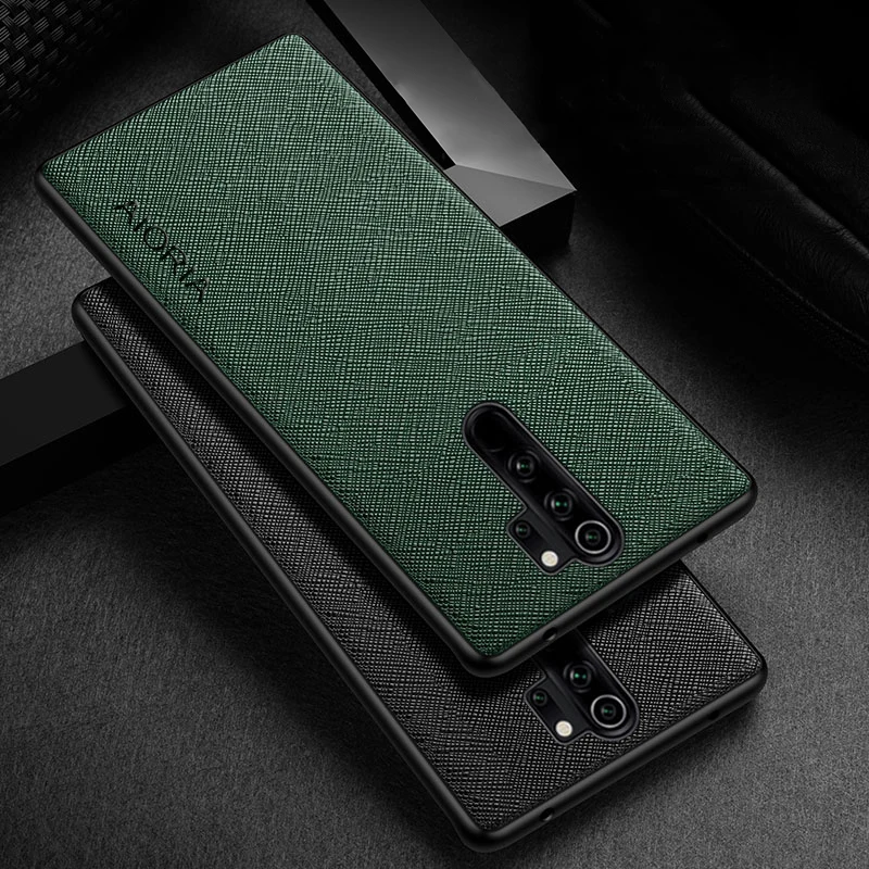 Case for Xiaomi Redmi Note 8 Pro 8T funda cross pattern Leather