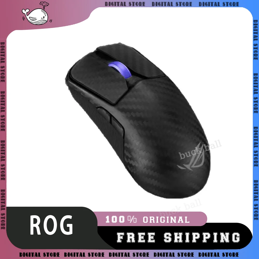 ROG Harpe Ace Extreme Gaming Mouse Carbon Fiber Case Customized RGB Scroll 42K AimPointPro E-sport Sensor 47g Lightweight Mouse