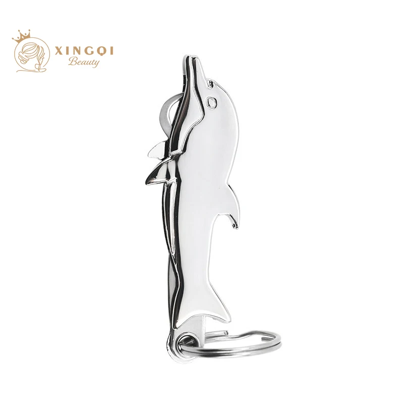 folding multi-functional dolphin shape toothpick plus small knive and also could be a bottle opener