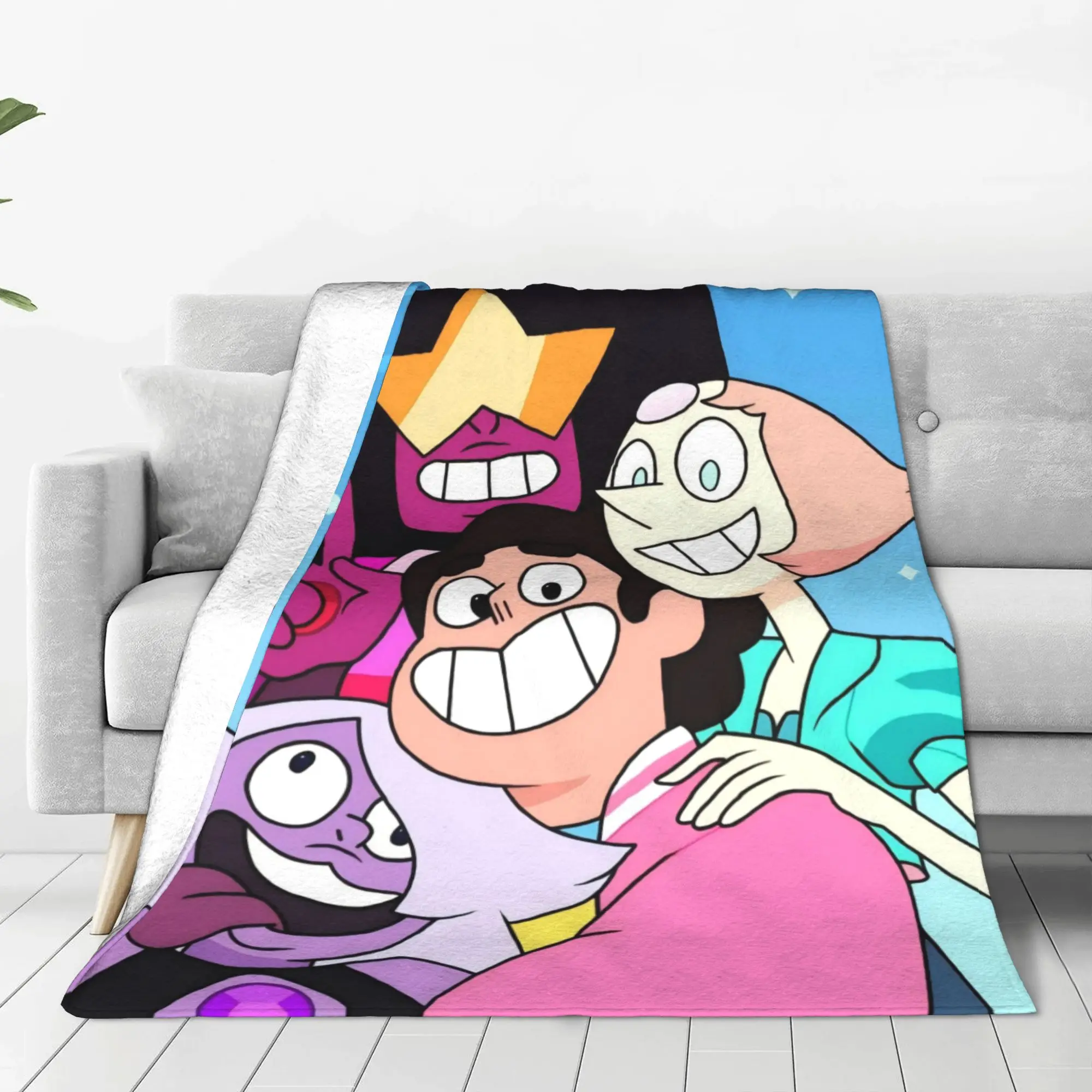 Steven Universe Blanket Spring Autumn Steven Universe  Breathable Super Warm Throw Blankets For home Travel Bedding Throws