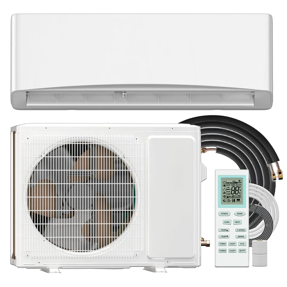 

Мини-сплит-система кондиционирования и тепловой насос 12000 BTU, 115В, без воздуховодов, инверторная, энергоэффективное охлаждение, индивидуальная комплектация