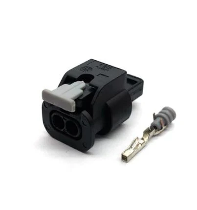 1 Set 2 Pin Tyco Amp Auto Fuel Injector Connector Waterproof Impact Sensor Plug For  4F0973702 0-2112986-1 1-1718643-1