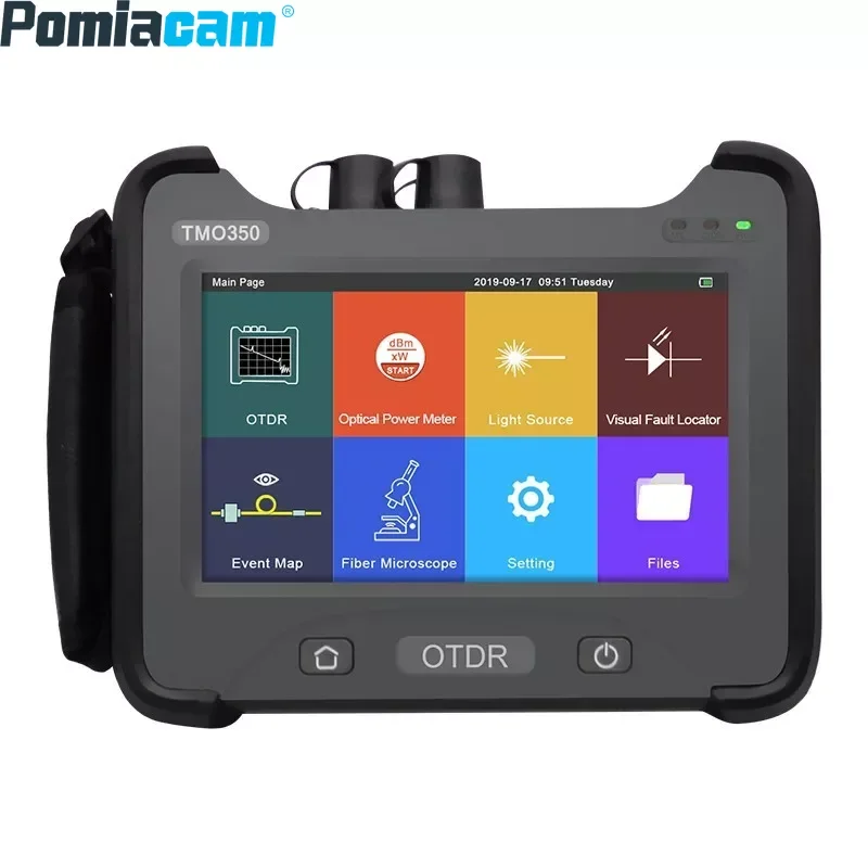 OTDR Optical Time Domain Reflectometer 1310/1550nm Four-wavelength Single and Multi-mode Integration Large Touch Screen TMO350