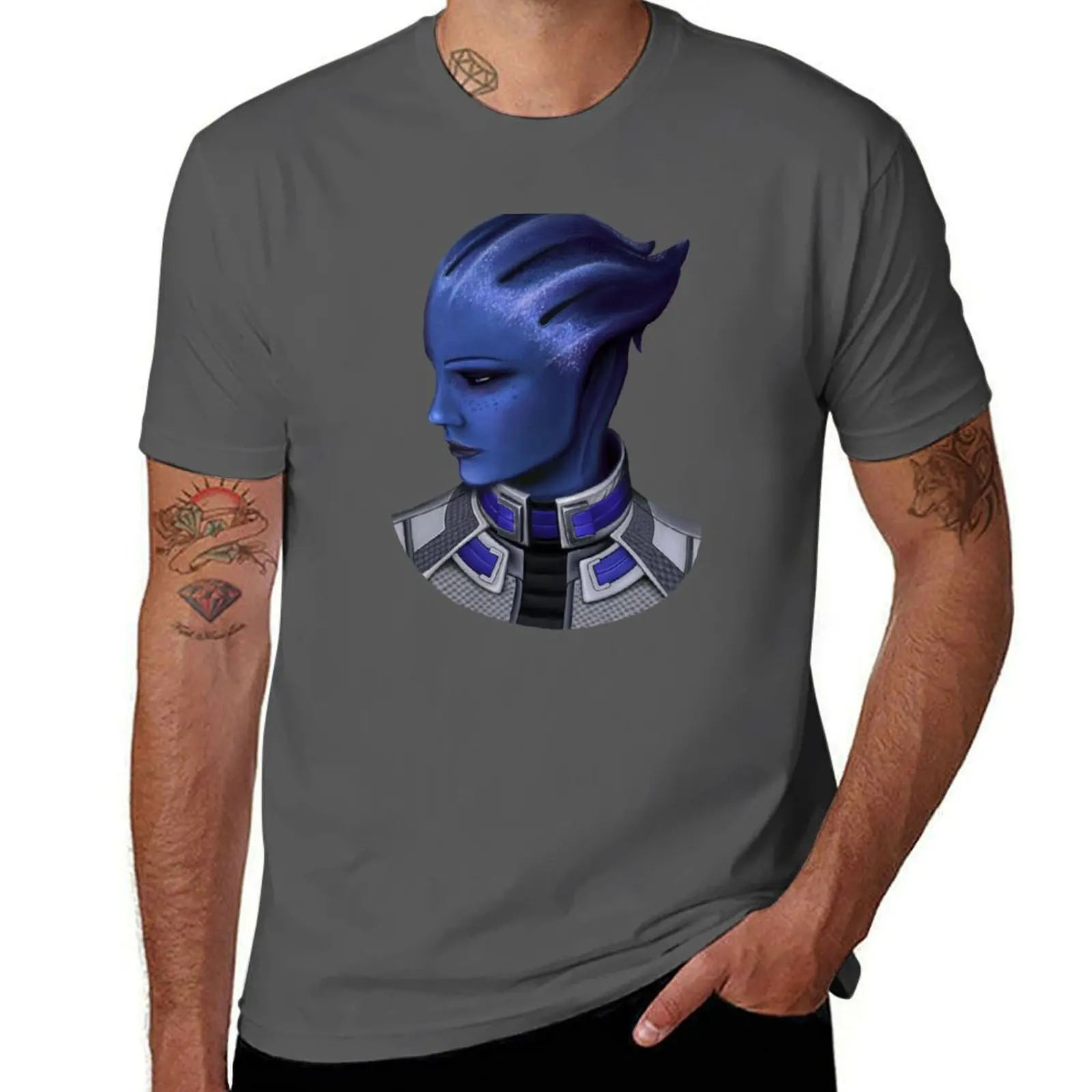 

Liara T'Soni from Mass Effect T-Shirt shirts graphic tees anime oversized men clothes