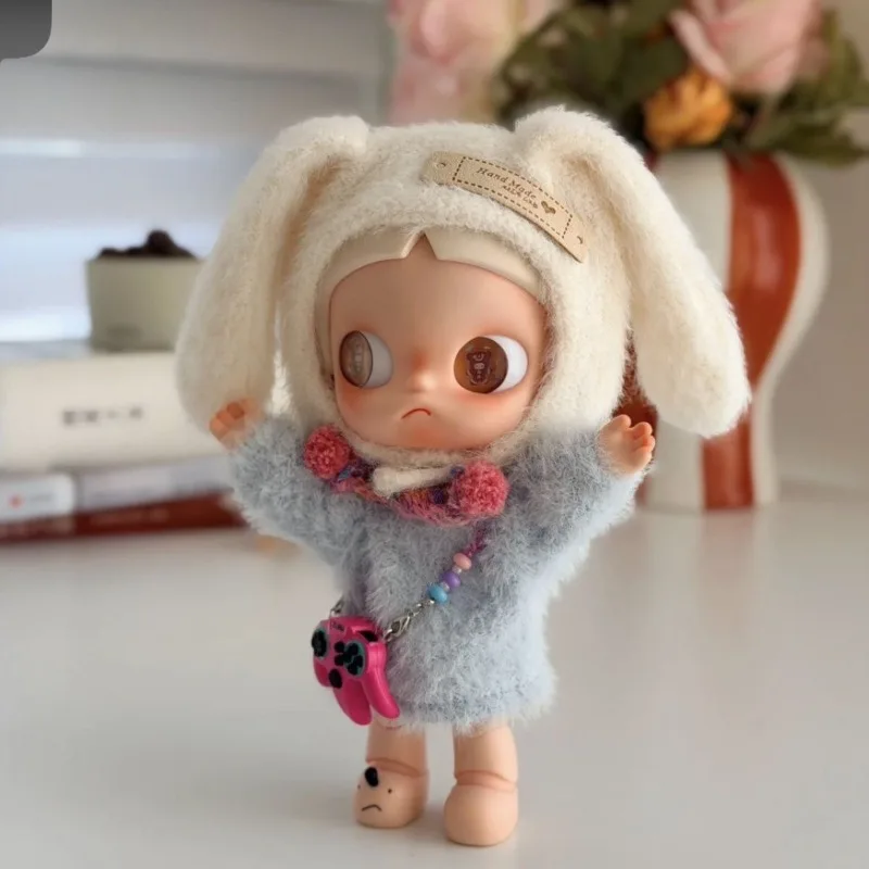 `Winter Creamy Sweater Outfit 4pcs Set For Zsiga 1/8BJD 20cm Action Figure Cool Girl Style Doll Clothes,Doll Not Included`