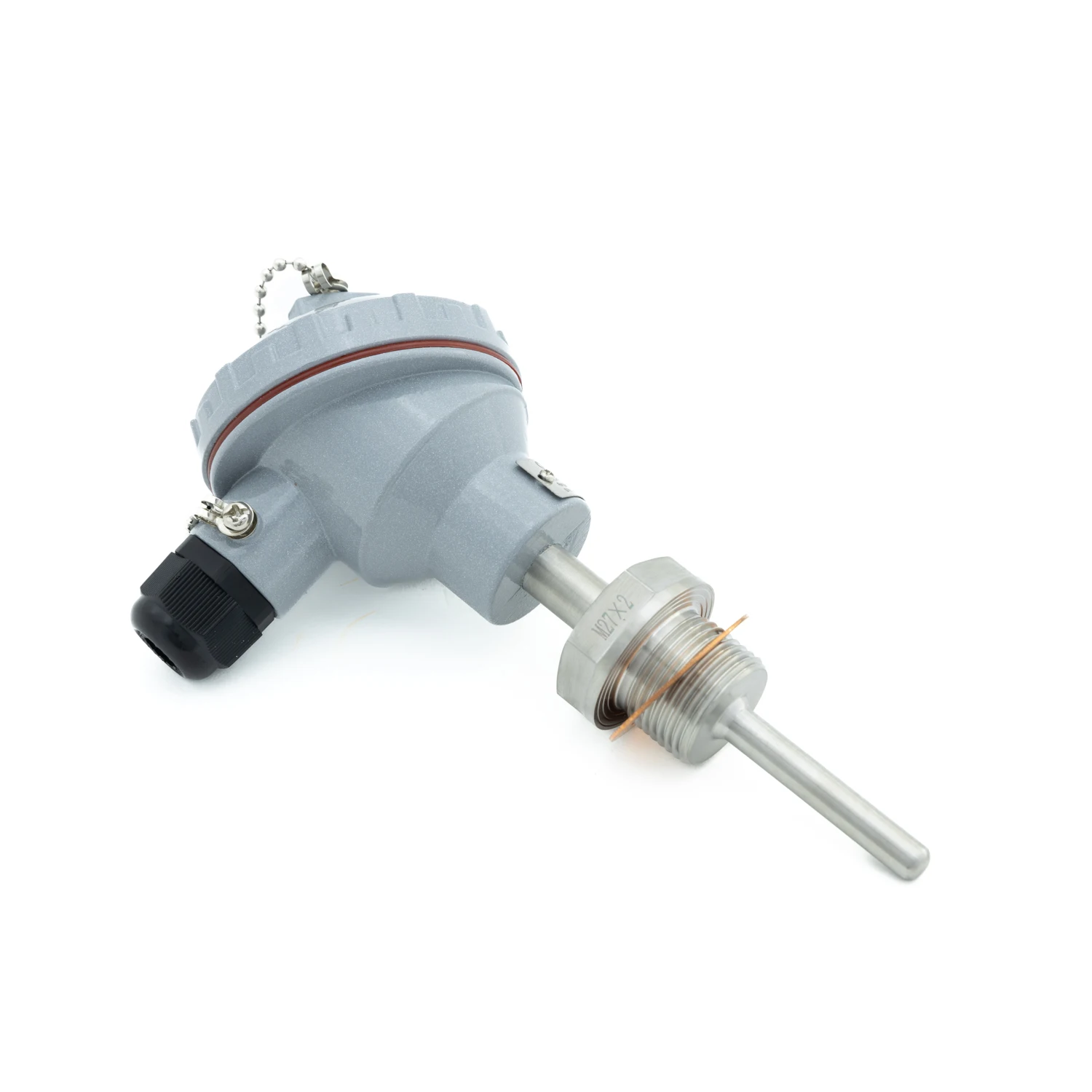 

PCT220 от -50 до 250 градусов Взрывозащищенное платиновое сопротивление PT100 4-20 мА Водяной масляный бронированный датчик температуры