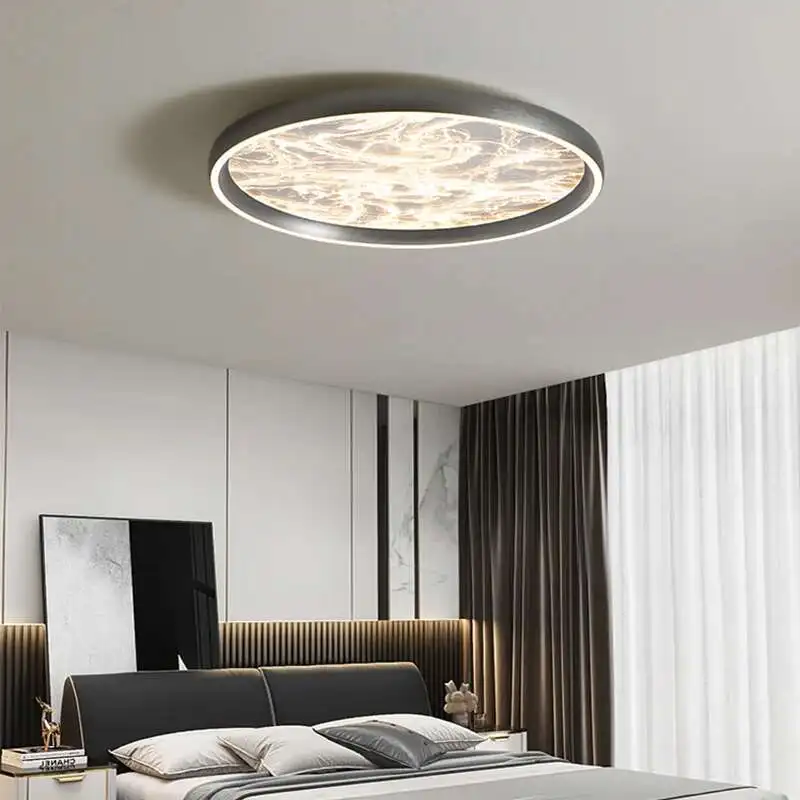 

High-end Cloud Fog Texture LED Bedroom Ceiling Light Modern Minimalist Full Spectrum Ceiling Lamp Creative Home Lighting Fixture