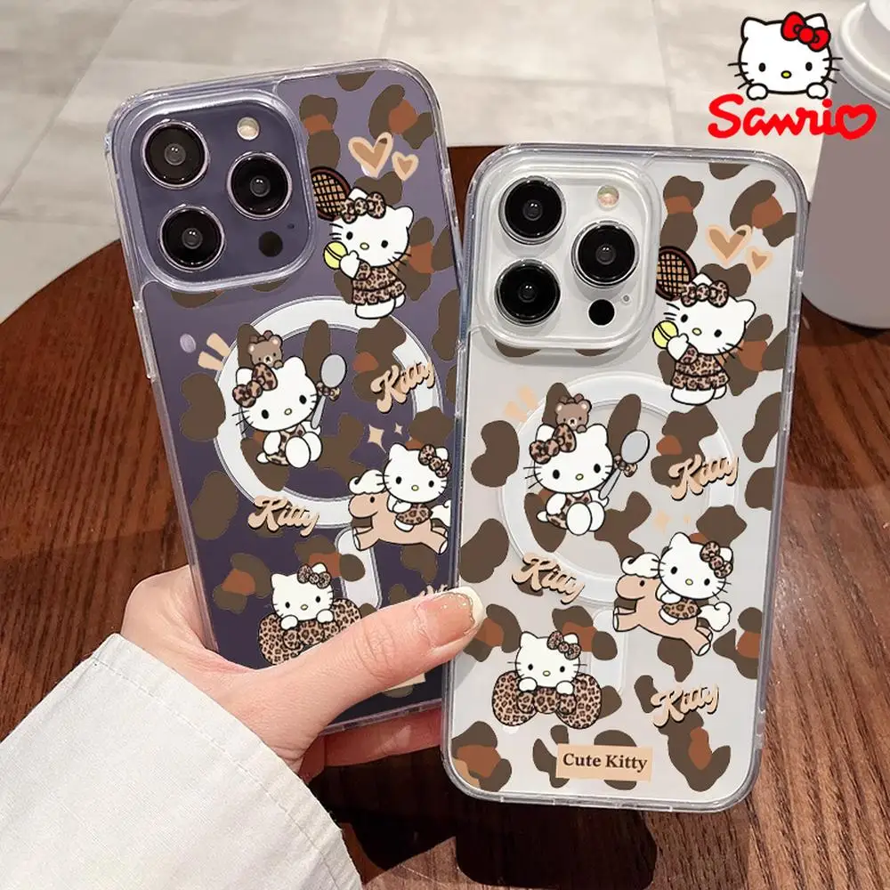 

Sanrio Phone Shell Fall Prevention Iphone 16/15/14/13/12/11 Woman Phone Case Kitty Cat Fashion Accessory Hello Kitty Gift