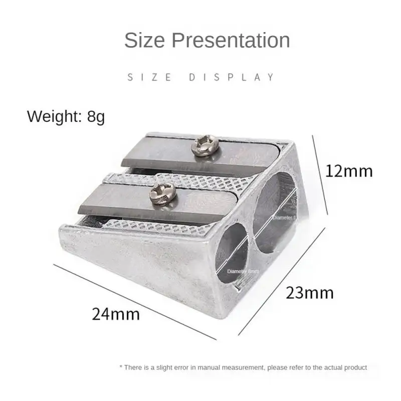 Pen Planer Simple Design Safe And Practical Convenient Precise Students Must Have Double-hole Pencil Sharpener Easy To Operate