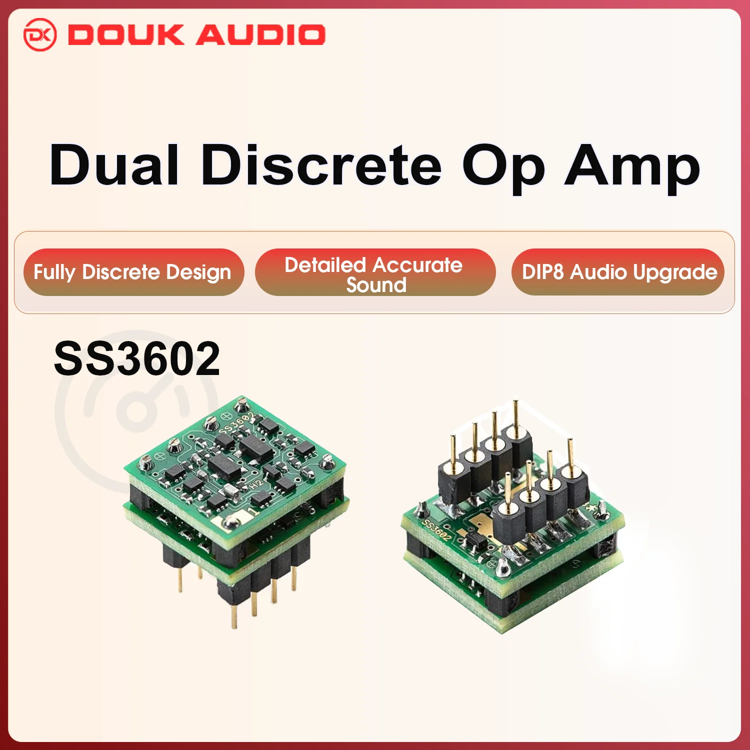 Sparkos SS3602 DIP-8 Двойной дискретный операционный усилитель Hi-Fi для аудио, замена операционного усилителя для ЦАП/предусилителя, 1 шт.