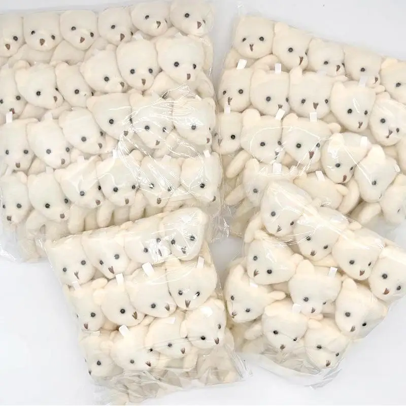 10/12/18/20Pcs Birthday Wedding Party Favors Supplies DIY Accessory Mini Cute Cartoon Plush Bear Girl Gift Doll Toys
