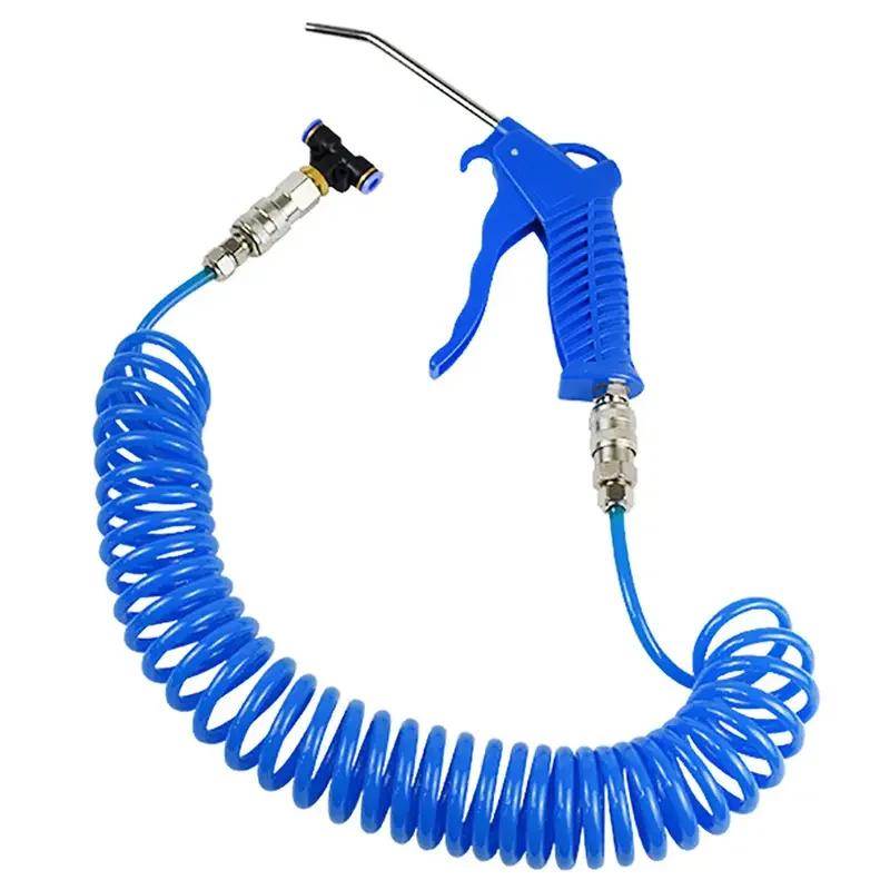 Dust Blows Hose Tool 5M Recoil Hose Air Duster Multi Truck Dust Blower Gun Set Clean 5.5mm Steel Nozzle Blower Spray Tool Kit