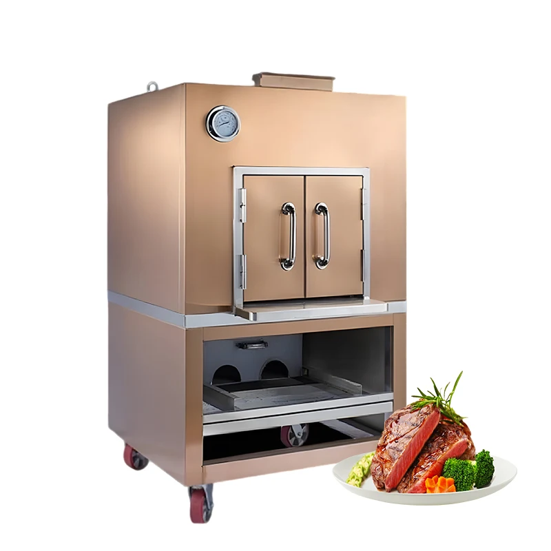 Gas Barbecue Grill, Chicken Kebab Machine, Outdoor BBQ, Meat Grilling, Portable, Stainless Steel, Adjustable Heating Custom