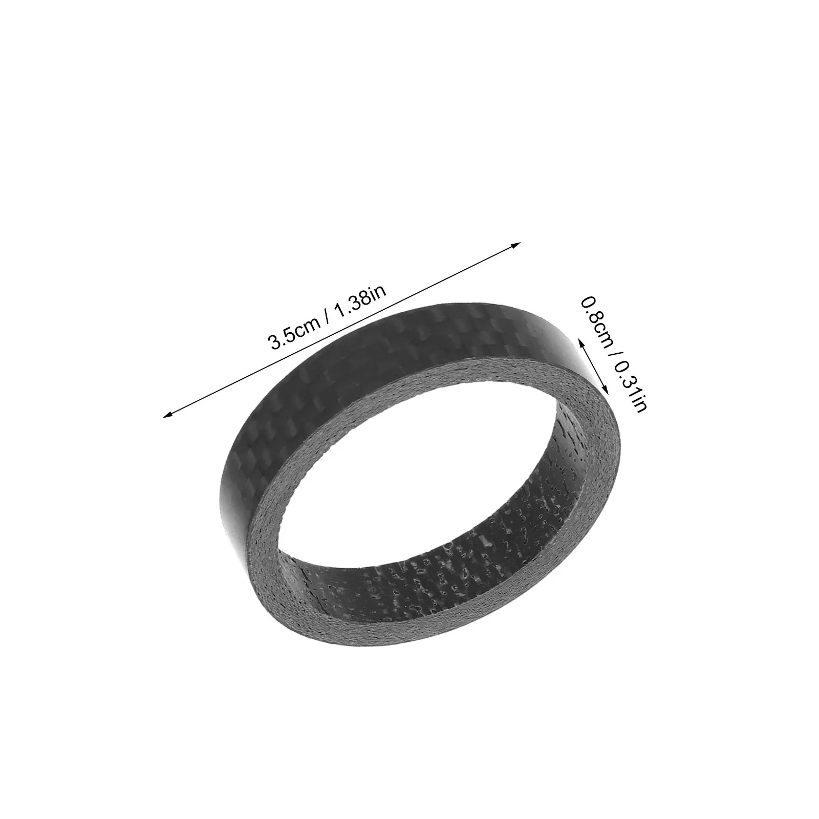 6 قطع من فواصل جذع سماعة الرأس من ألياف الكربون للدراجات الجبلية على الطرق، ملحقات ركوب الدراجات البديلة خفيفة الوزن وقوية #2