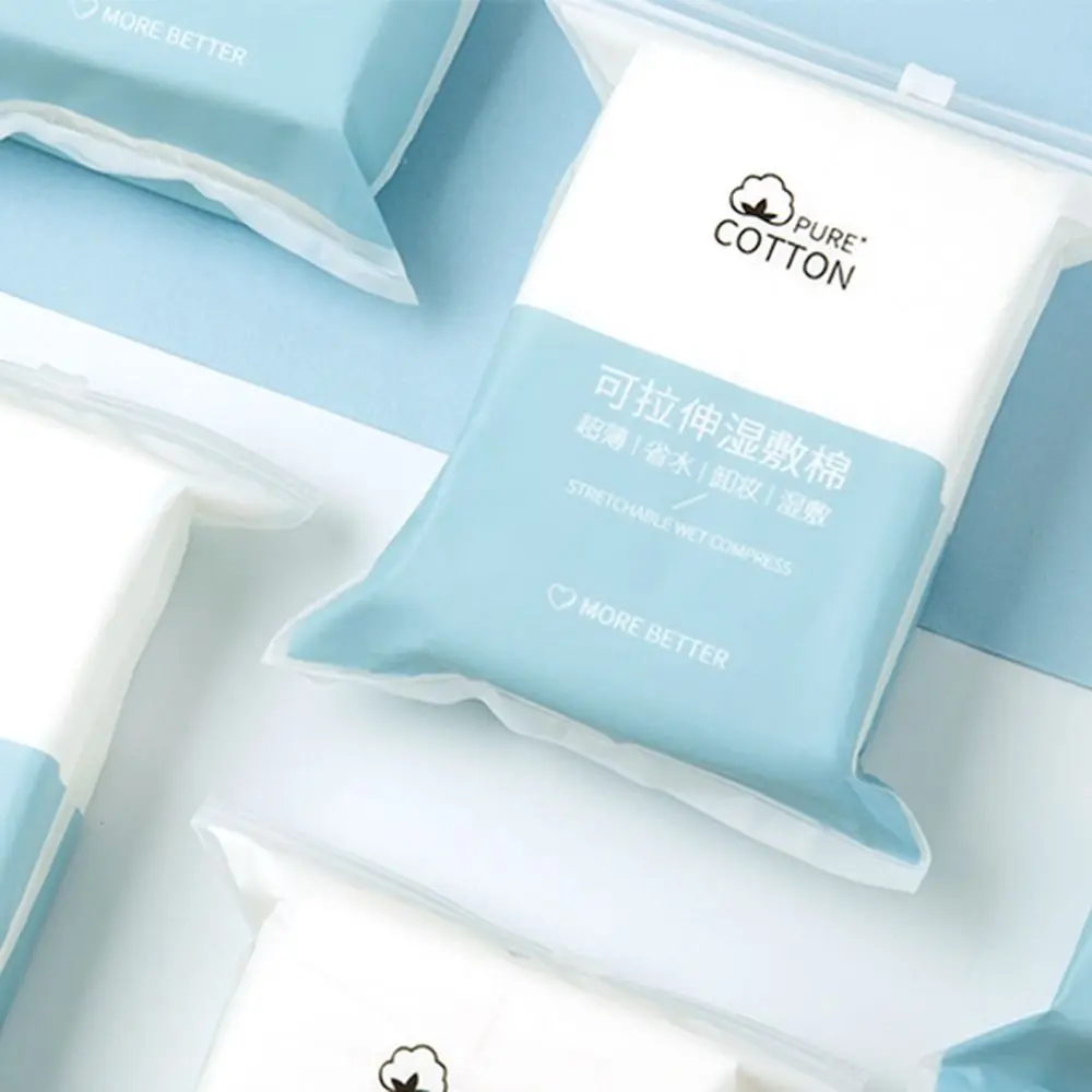 50/200 Uds cuidado de la piel compresa húmeda estirable algodón desechable sección delgada removedor de maquillaje pieza de algodón máscara de algodón cosmética