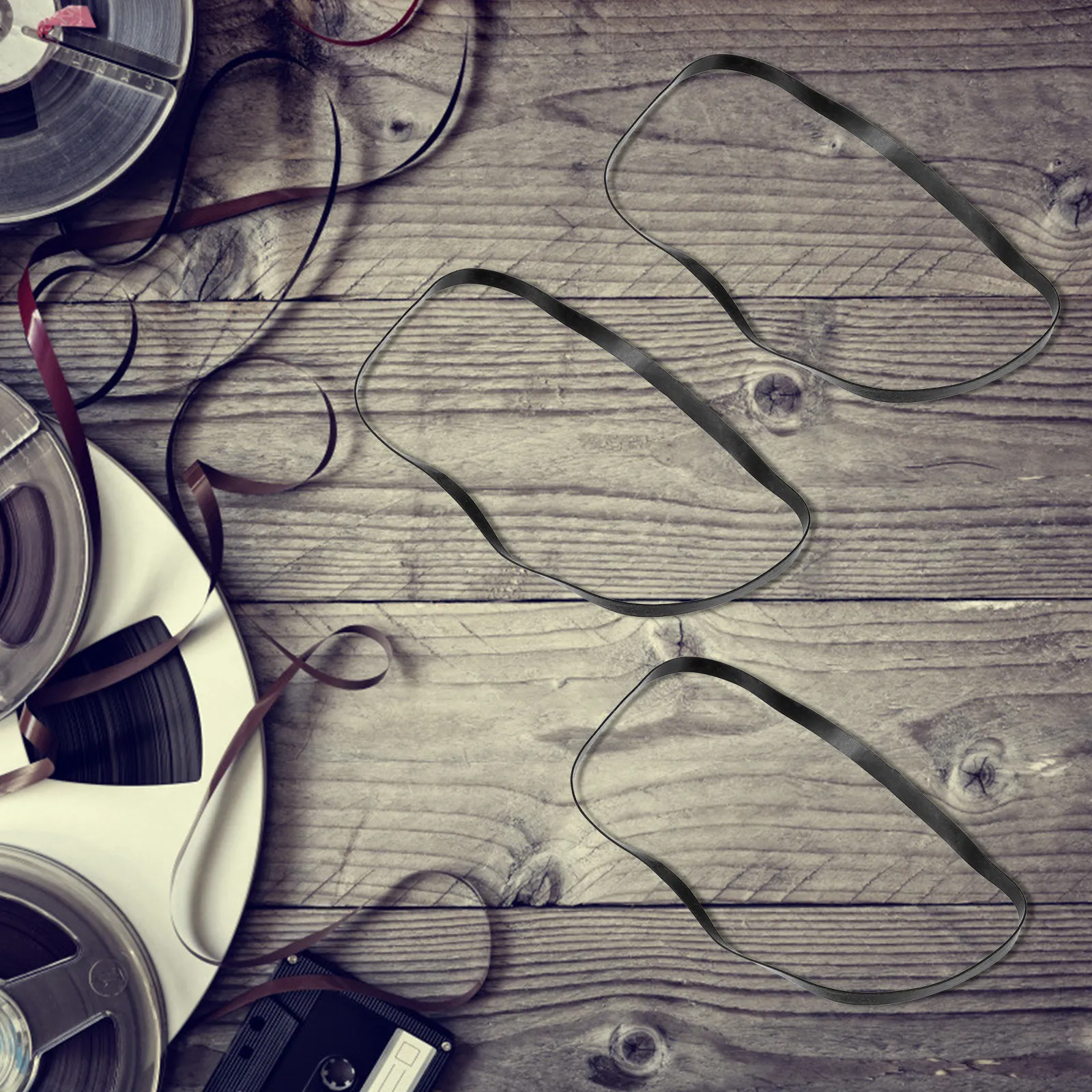 

40 шт. резиновых ремней для кассетных магнитофонов, стабильные, износостойкие, для ремонта DVD-плееров и видеоплееров, запчасти