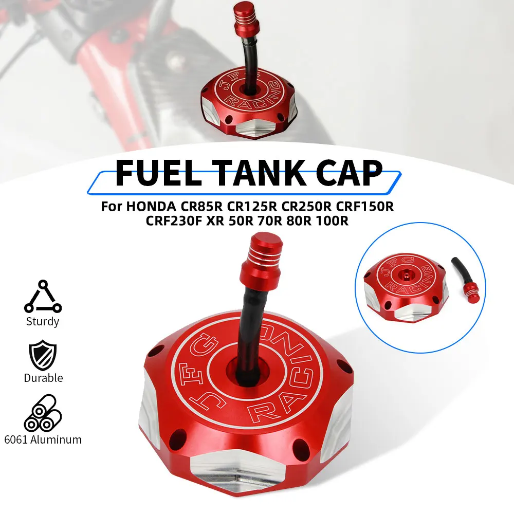 Motorcycle CNC Gas Fuel Tank Cover Cap For HONDA CR85R CR125R CR250R CRF150R CRF230F XR 50R 70R 80R 100R