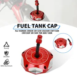 Motorcycle CNC Gas Fuel Tank Cover Cap For HONDA CR85R CR125R CR250R CRF150R CRF230F XR 50R 70R 80R 100R
