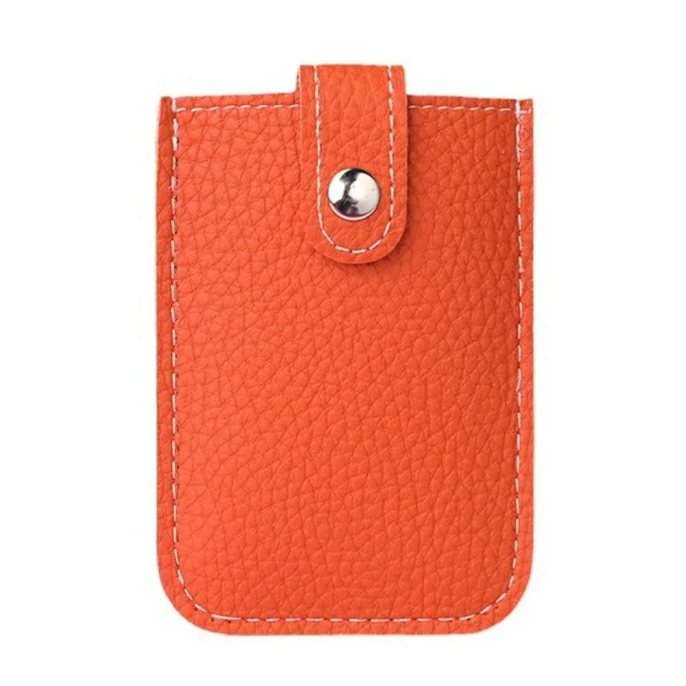 Fashion Laminated Concealed Mini Card Wallet Pull-out Type 4 Card Pockets ID Card Holder PU Leather PU Leather Purses Women