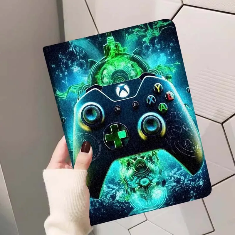 وحدة تحكم ألعاب عصرية رائعة لهاتف سامسونج جالاكسي تاب S9 S10 S6 S7 S8 FE Plus Lite بوصة غطاء قابل للطي حافظة لوحية