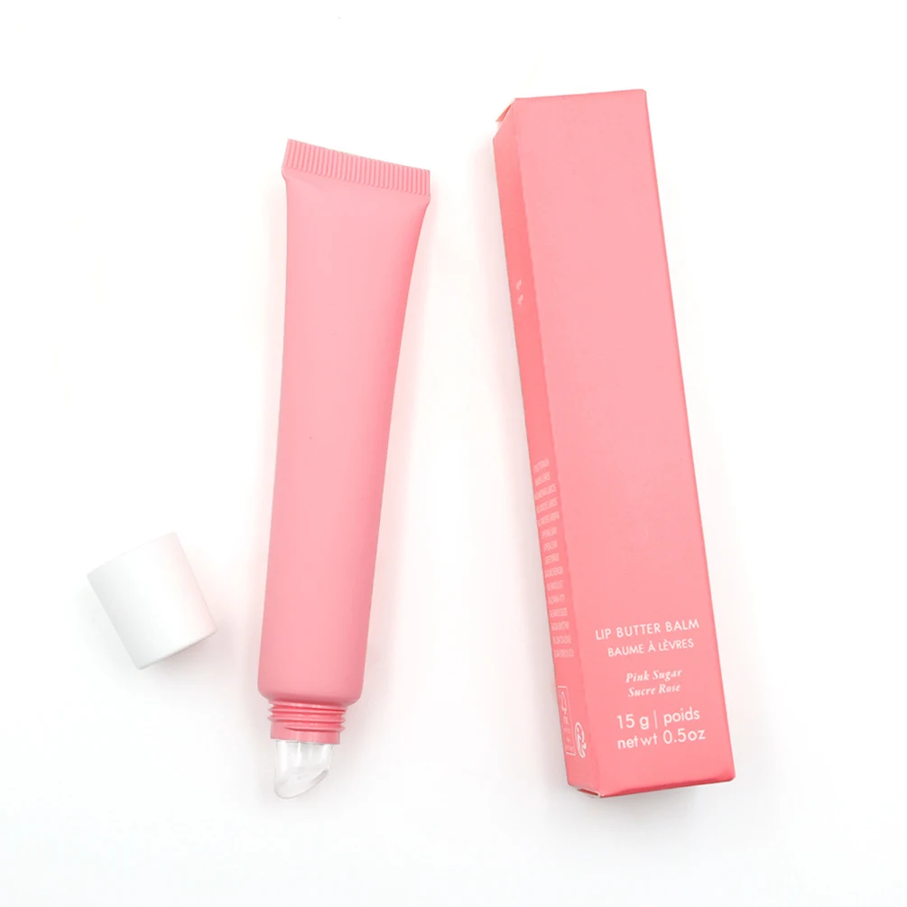 15g Lip Butter Balm Private Label 4 Colors Long-lasting Waterproof Moisturizing Custom Logo Makeup Multi-color Packaging Vegan