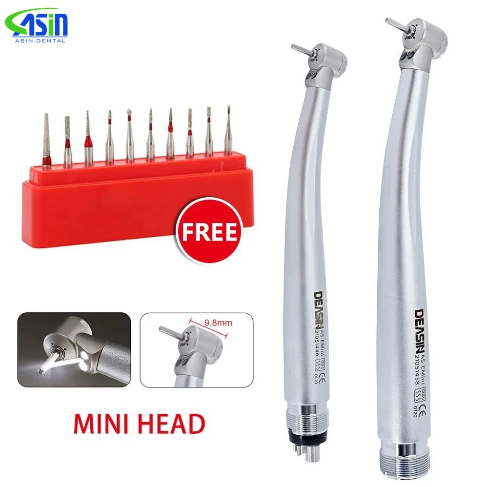 Small Head Dental LED High Speed Handpiece Mini Head for Dental Lab Kids Children Hand Piece Push Button dentistry tools