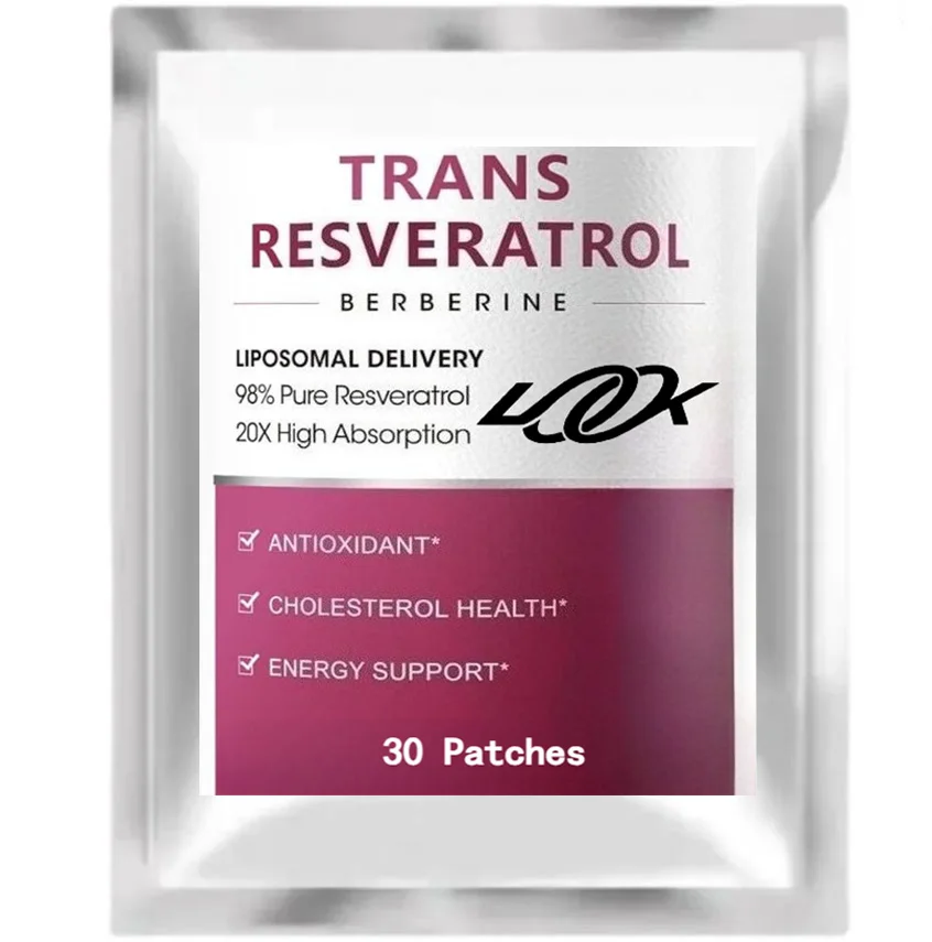 

Resveratrol Transdermal Patch - Enhances Immune Function, Promotes Collagen Formation & Optimizes Energy Metabolism for Holistic