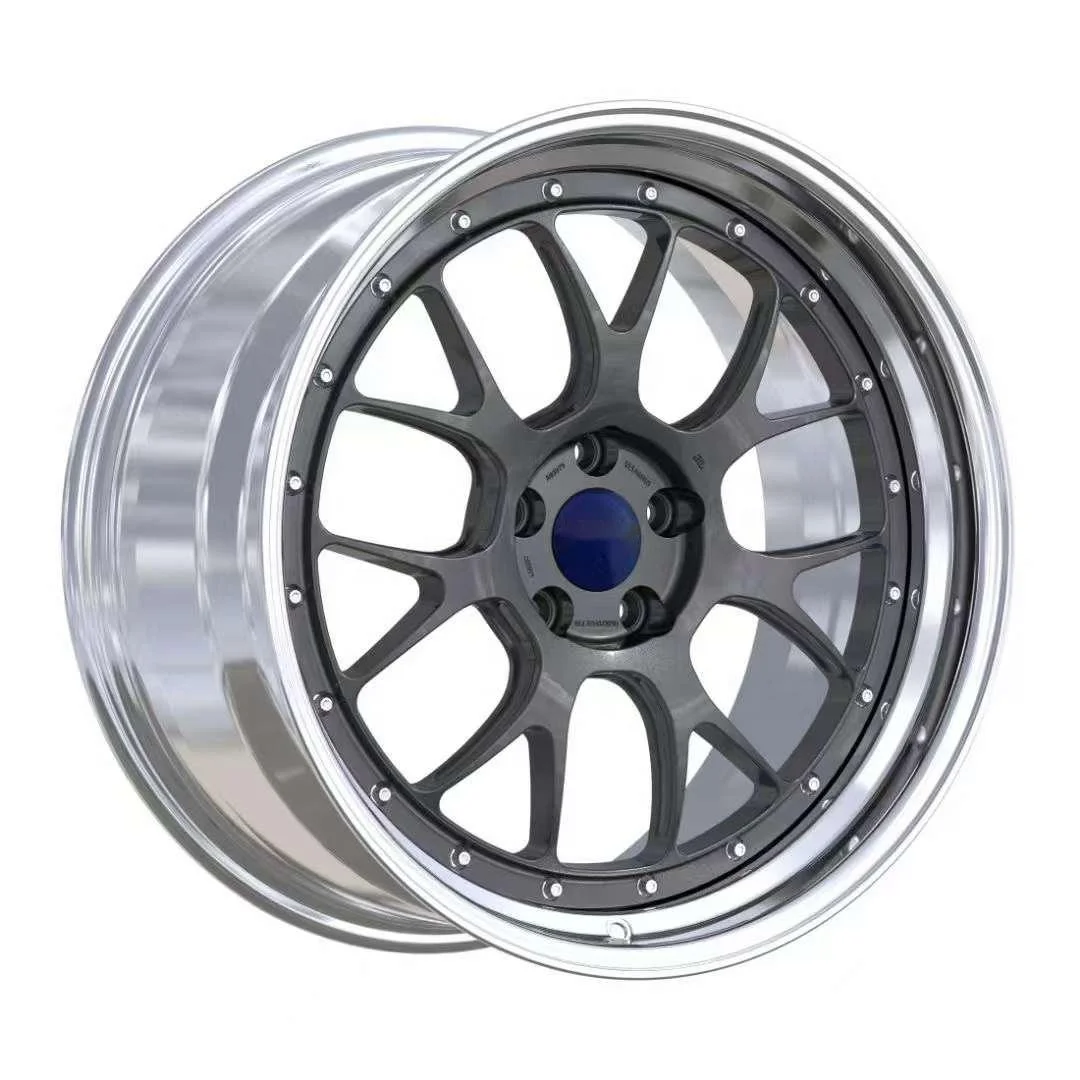 Custom Luxury 2 Piece Replica BBS LM 16-24 Inch 5x112 5x114.3 5x120 Forged Wheel Concave Black Alloy Passenger Car Wheel Rim