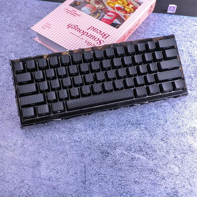 Carbon fiber keycap light transmission OEM height PBT sublimation keycap for vgn87/75 mechanical magnetic axis keyboard