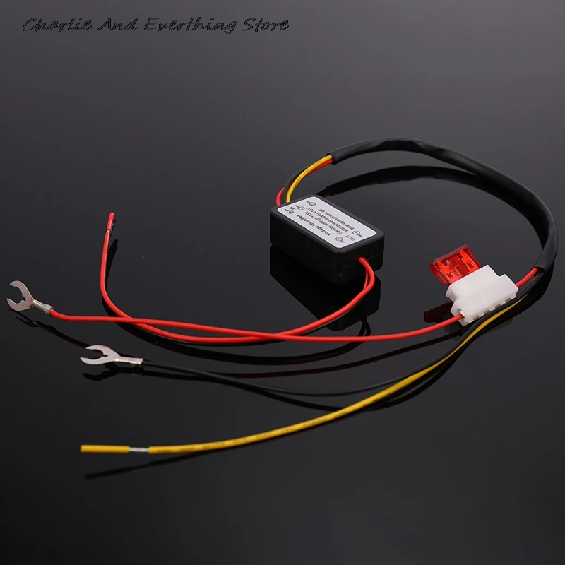 Car LED Daytime Running Light DRL Controller Auto Relay Harness Dimmer On/Off 12-18V car accessories