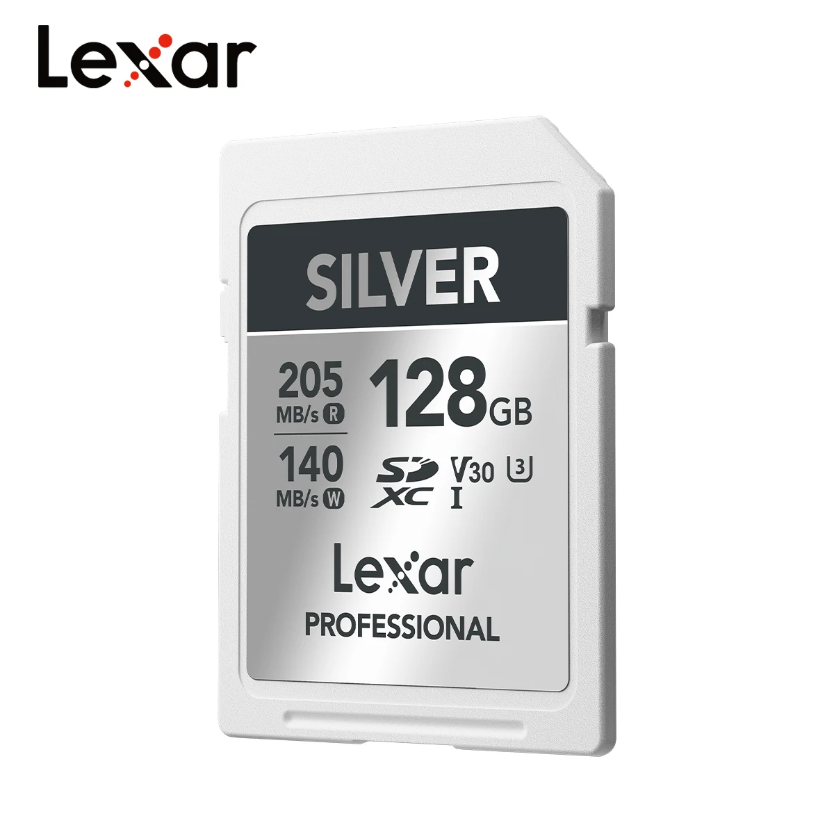 Lexar SDXC Card U3 V30 Professional 64 ГБ 128 ГБ Read до 205 МБ/с 4K UHD серебристый Оригинальная карта флэш-памяти Высокоскоростная SD-карта