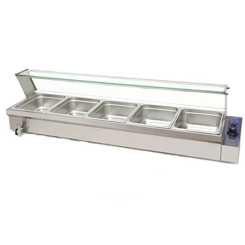 Aliexpress 5x1/2 Pans Electric Industrial Table Top Bain Marie Food Warmer