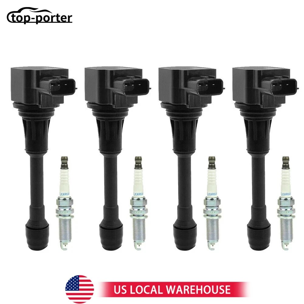 

22448EA000 22448-EA000 33400-82Z20 4 шт. комплект катушки зажигания иридиевой свечи зажигания 3340082Z20 для Nissan Cube 2009-2014 4*22448JA00A