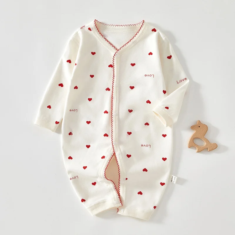 0-24M Newborn Baby Rompers Print Cotton Jumpsuit Super Cute Outfit Long Sleeve Bodysuit For Infant