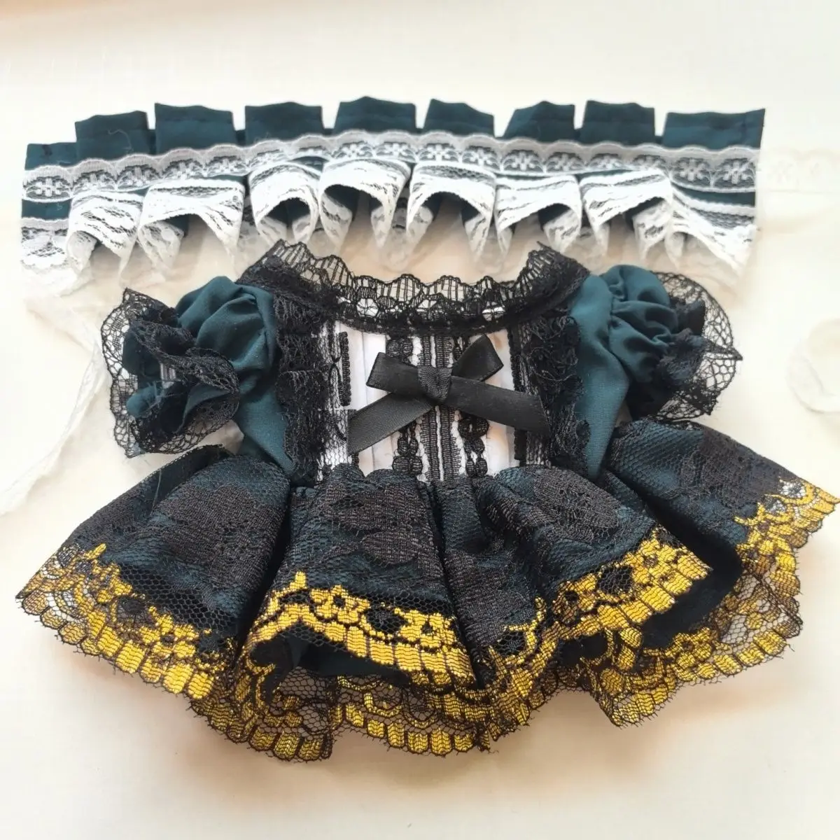 Original 20cm Cotton Doll Dress, Handmade European Style Lace Fluffy Princess Dress, Versatile Doll Dress, Lolita Dress