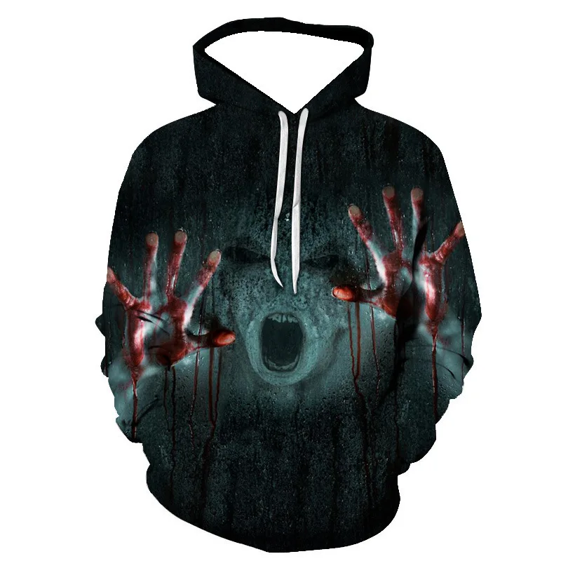 เสื้อฮู้ดแขนยาวลายหัวกะโหลกสำหรับเด็ก/ผู้ใหญ่ ขายดี เหมาะสำหรับใส่ออกกำลังกายกลางแจ้ง ชุดกีฬา เสื้อคลุม ของขวัญวันฮาโลวีน