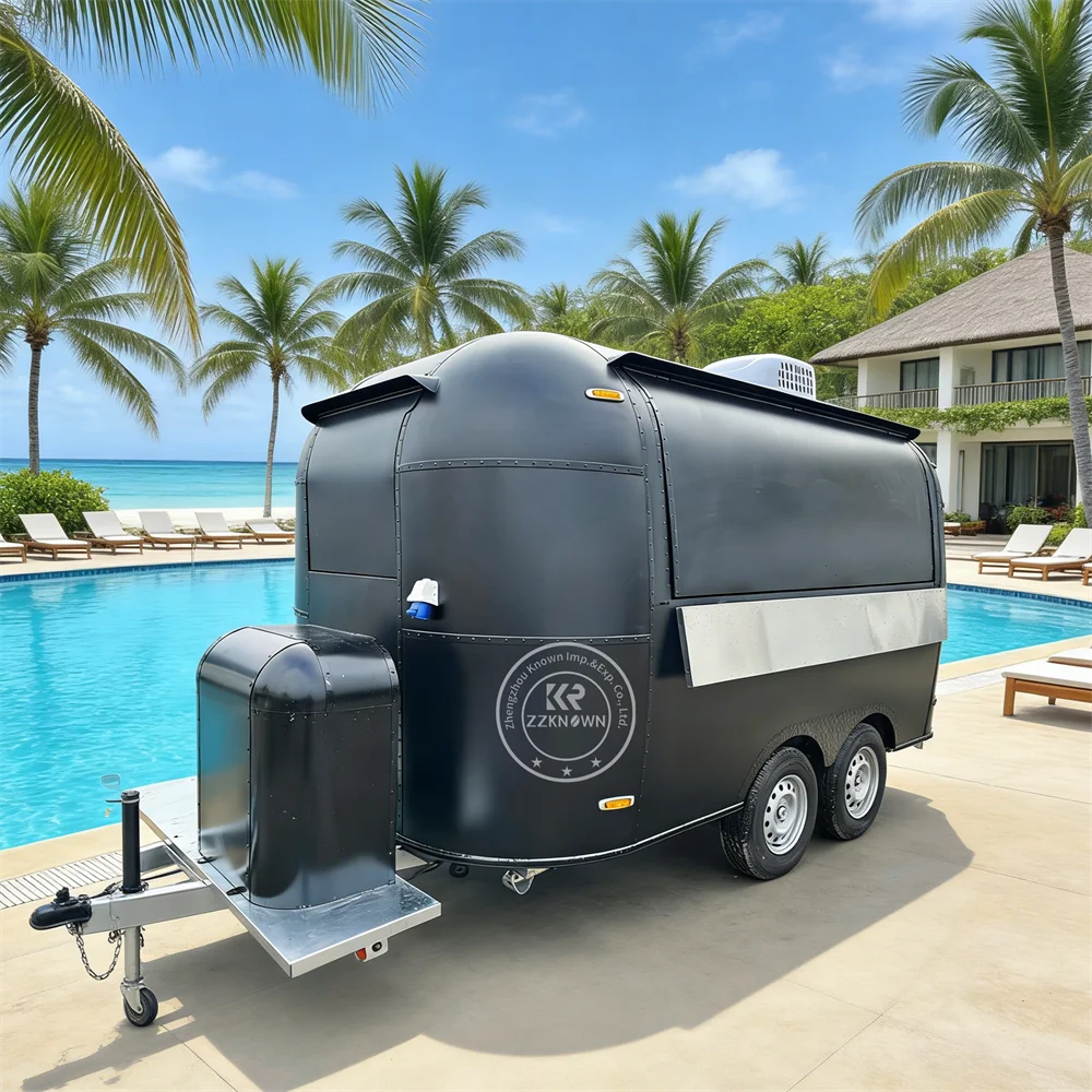 

Mobile Coffee Trailer Kitchen Truck Concession Juice Smoothie Tea Dessert Trailer Food Truck With Full Kitchen