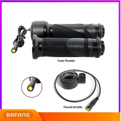 Electric Bike 3Pin Finger Speed Control Twist Throttle Grip For BBS Bafang Motor