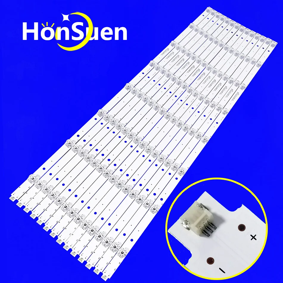 New 1Set=14Piece LED Backlight Strip 8Lamps CRH-K75EMC3030140875R For for HAIER 75 TV 75UG6550G K75EMK W75 75V2 Rtu7575-b
