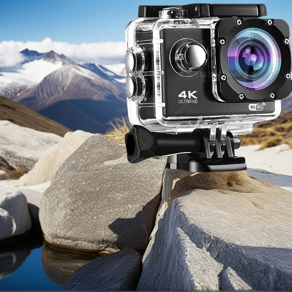 

Adventure Sports Camera - Ultra HD 4K, WiFi Waterproof Helmet Recorder for Outdoor Action